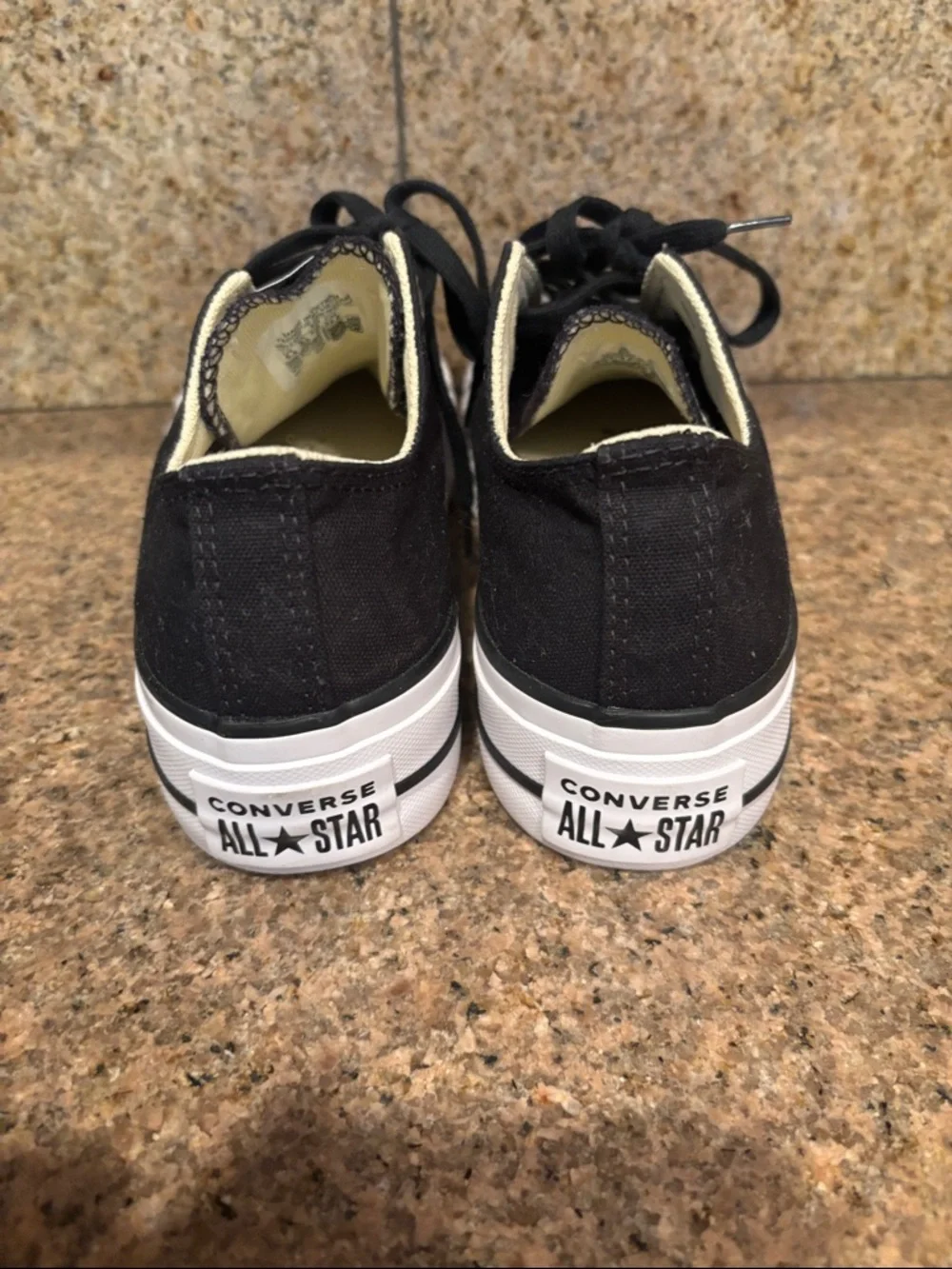 NWOT Converse Platform Low Top Sneakers - Black & White - Picture 5 of 11